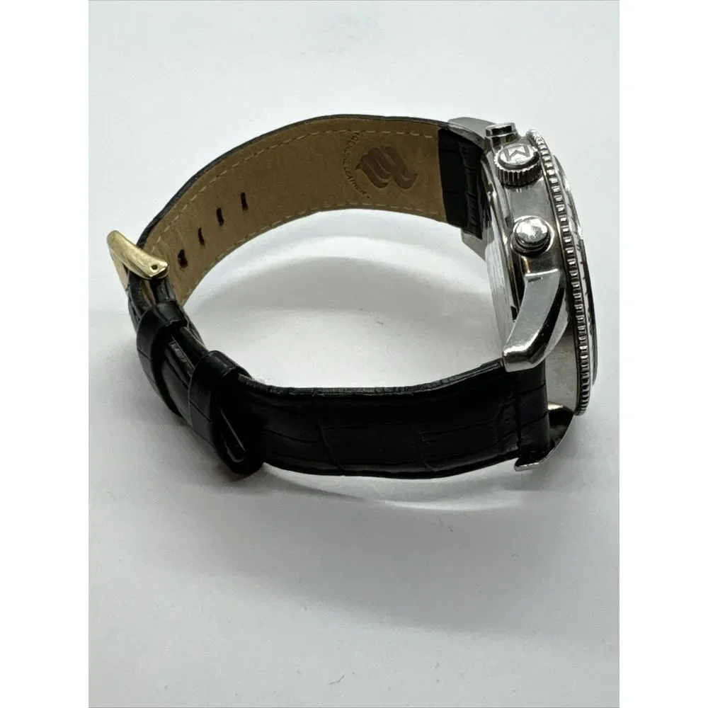 Michael Kors MK8018 Men's Black Leather Analog Dial Quartz Genuine Watch JNA851